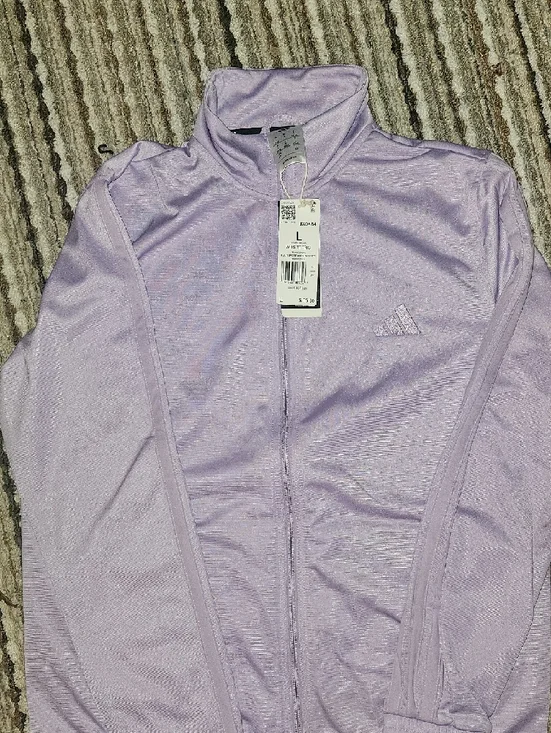 adidas Lilac Zip-Up Track Jacket & Joggers Set - Picture 2 of 6